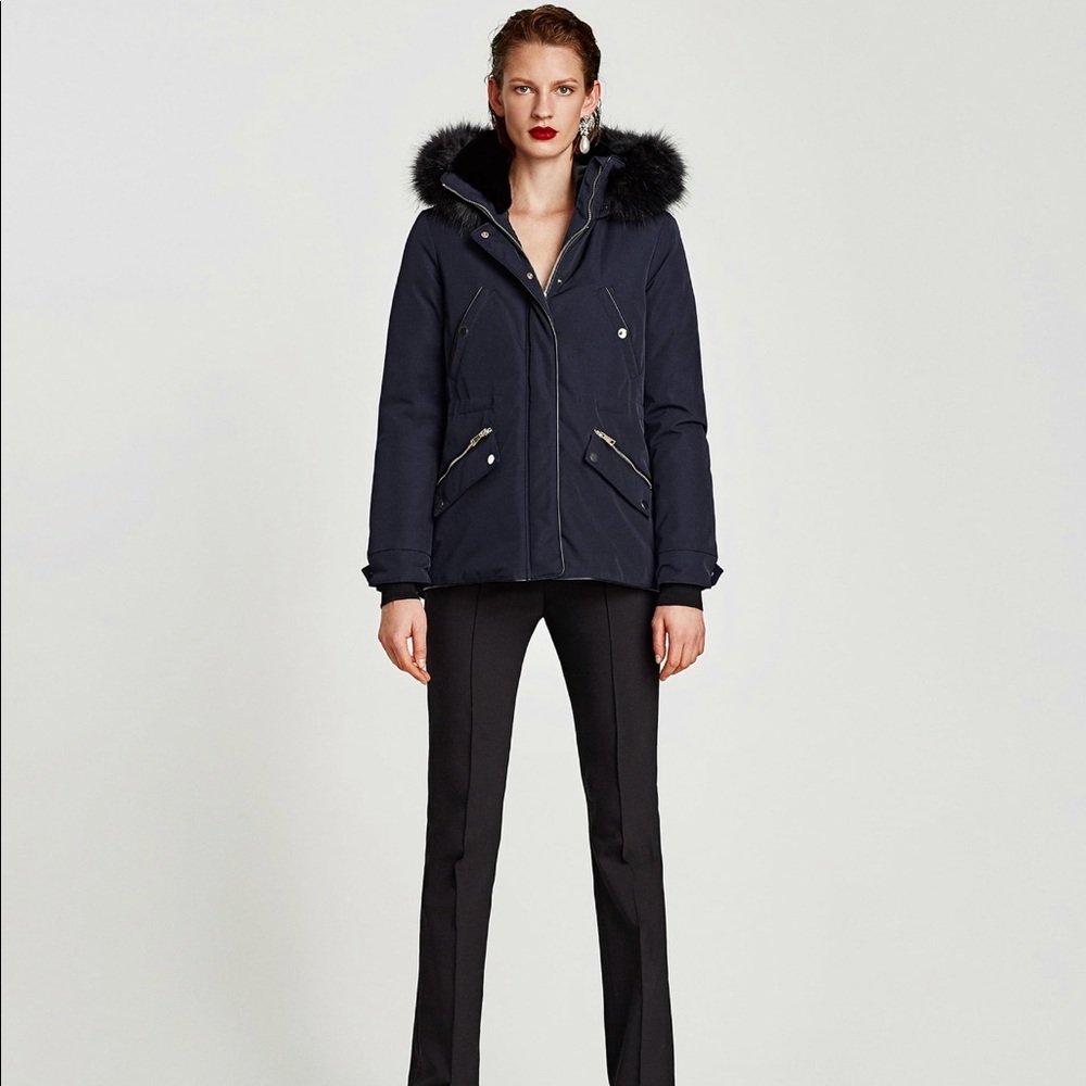 Zara Navy parka